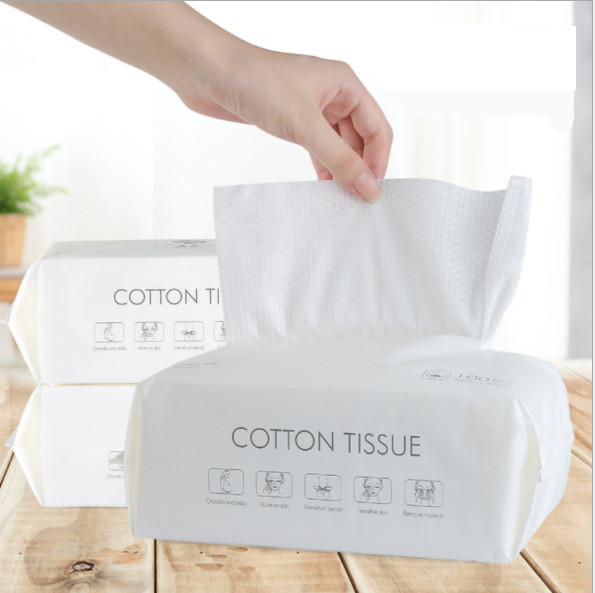 100 Khăn Tẩy Trang Và Lau Mặt 2 Trong 1 Bằng Cotton Không Dệt Dày Dặn Mềm Mại Sử Dụng Một Lần Cx5