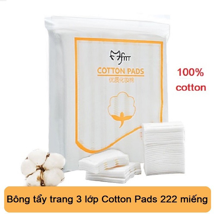【 GIẢM35% TRONG 3 NGÀY 】 ♥ Bông tẩy trang 222 miếng Silcot Cotton Pads – NuNa Town |