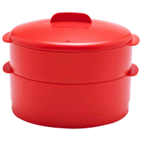 Xửng hấp 2 tầng Tupperware Steam It 20cm nhựa nguyên sinh an toàn sức khỏe - 7511060