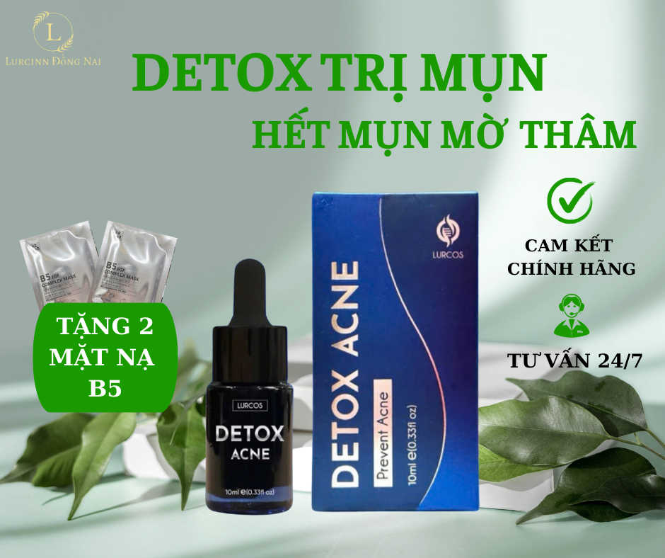 Serum Trị Mụn Prevent Acne Detox Lurcinn 10ml