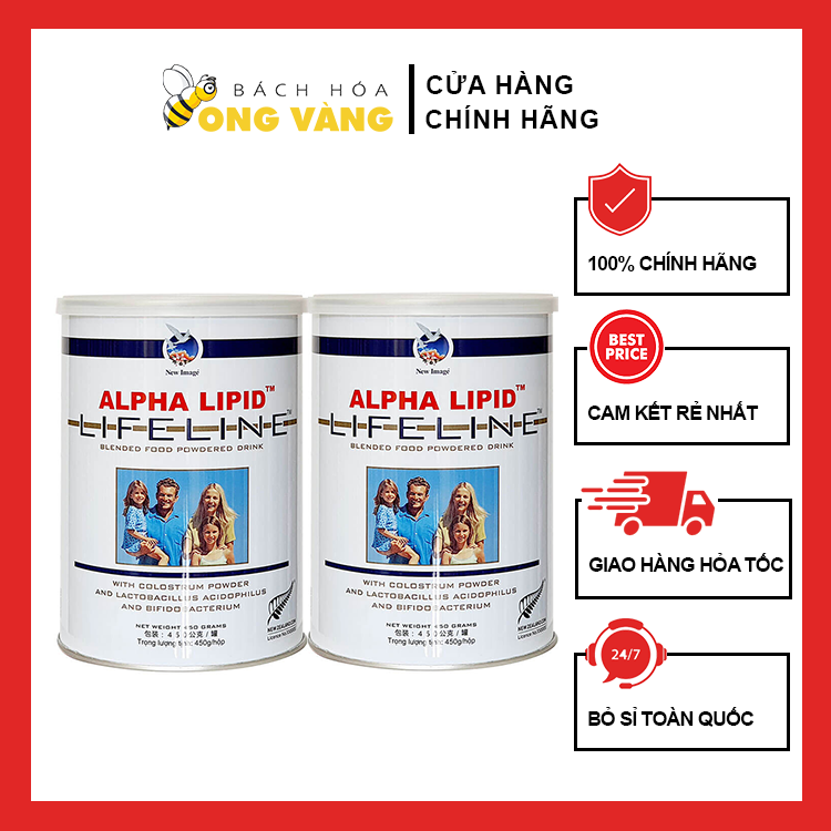Combo 2 Lon Sữa Non Alpha Lipid Lifeline Chính Hãng New Zealand 450g