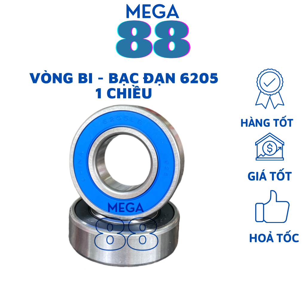 Vòng bi máy giặt Sanyo 1 chiều 6205  bạc đạn máy giặt Sanyo 6205 1 chiều