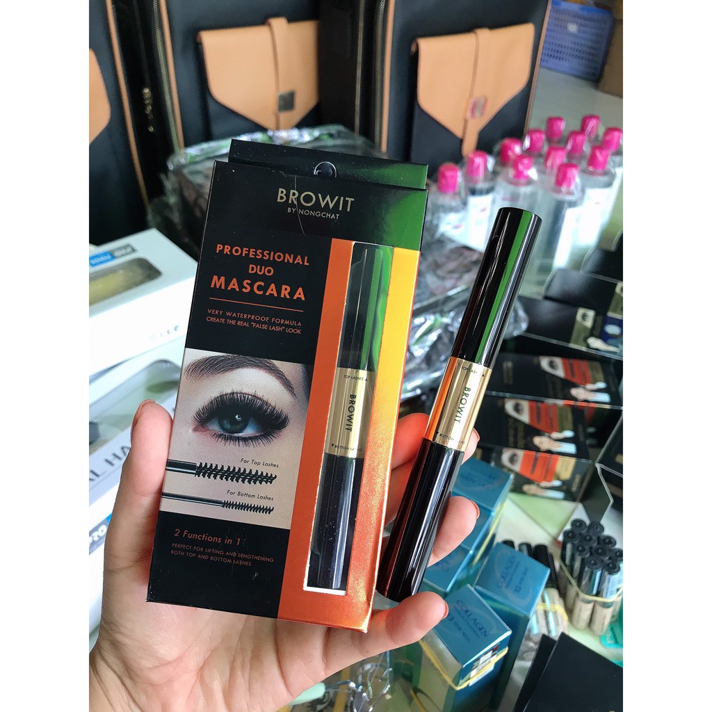 Mascara 2 Đầu Browit Nong Chat 1 Đầu To Chuốt Mi Trên 1 Đầu Siêu Nhỏ Chuốt Mi Dưới