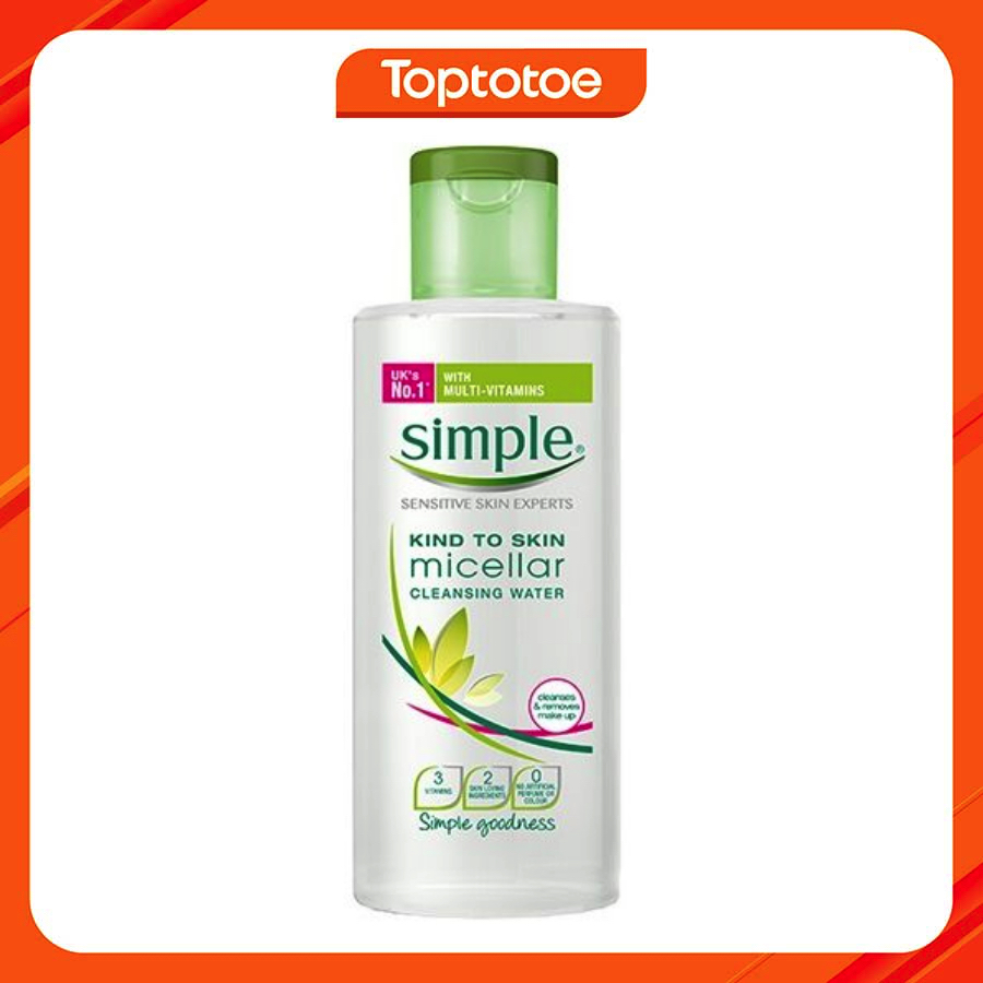 Nước Tẩy Trang Simple Kind To Skin Micellar Cleansing Water 200ml