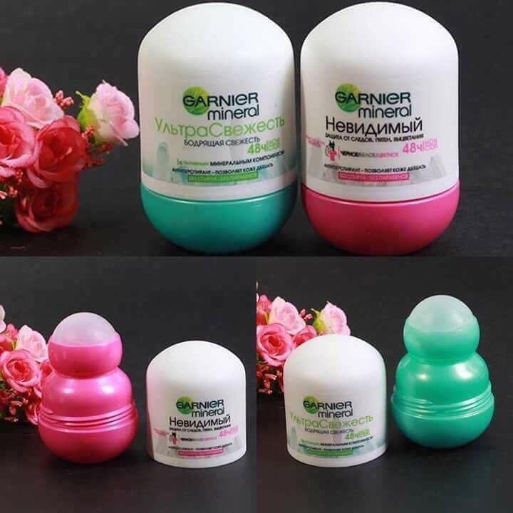 Lăn Khử Mùi Diệt Khuẩn Garnier Mineral Invisible 48H Không Ố Vàng Áo [ Cam Kết Chuẩn Hàng Nga]