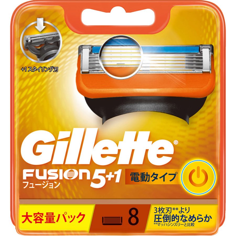 Vỉ 8 Lưỡi Dao Cạo Râu Gillette Fusion Power 5+1