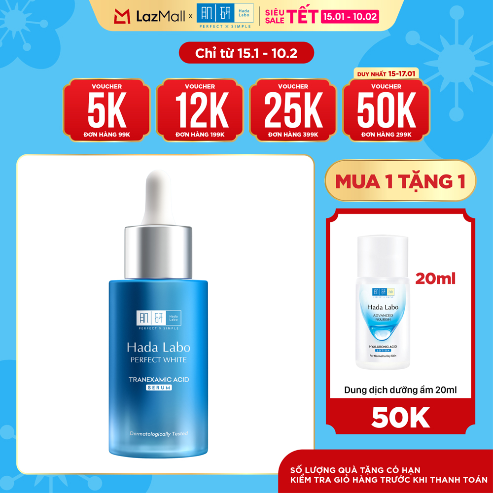 Serum dưỡng trắng Hada Labo PERFECT WHITE TRANEXAMIC ACID Serum (30ml)