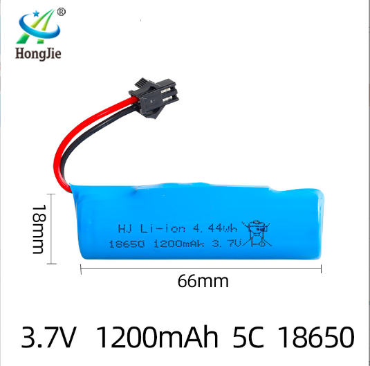 Pin sạc 3.7v 1200mah Xả 5C 18650 đồ chơi xe điều khiển