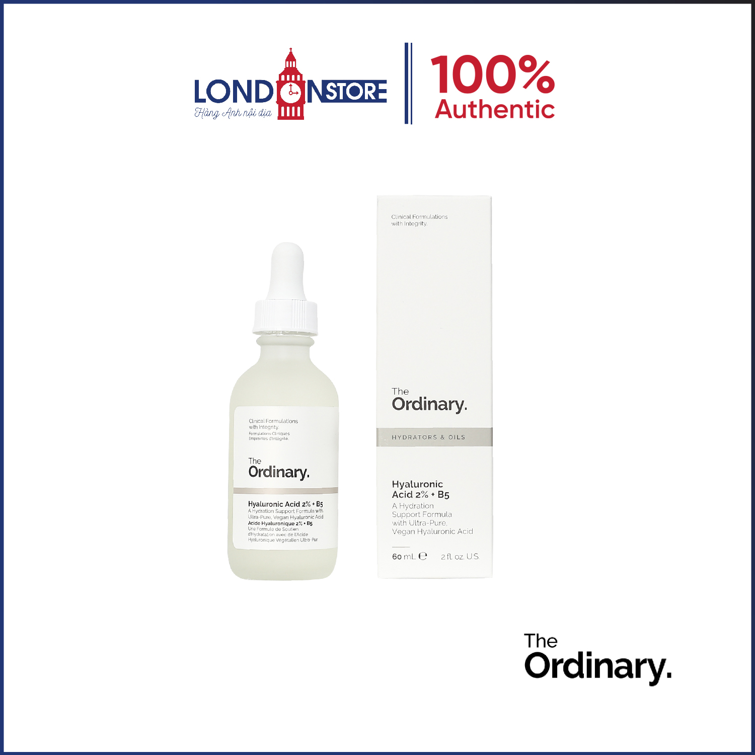 Serum cấp nước The Ordinary Hyaluronic Acid 2%+ B5 30ml