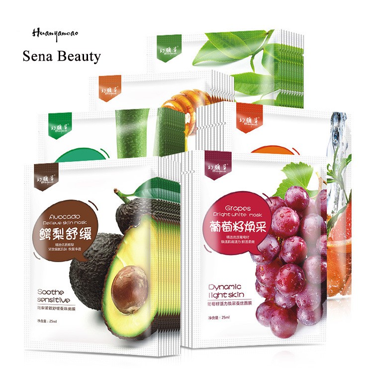 [Hcm]Combo 2 Mặt Nạ Hoa Qủa Dưỡng Da Toàn Diện Huanyancao Hàng Nội Địa Trung