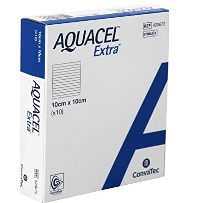 Miếng Dán Viết Thương Dán Bỏng Aquacel Extra Ag Convatec 10X10 Chính Hãng Uk