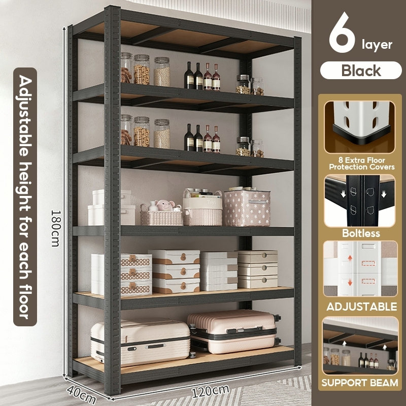 MIKI Kệ Sắt V Lỗ 3/4/5 Tầng 90x40x180cm Để Đồ Nhà Bếp Đa Năng Kệ Sắt Đa Năng Đựng đồ FREE SHIPPING