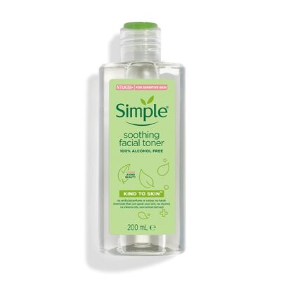 Nước Hoa Hồng Simple Kind To Skin Soothing Facial Toner 200Ml