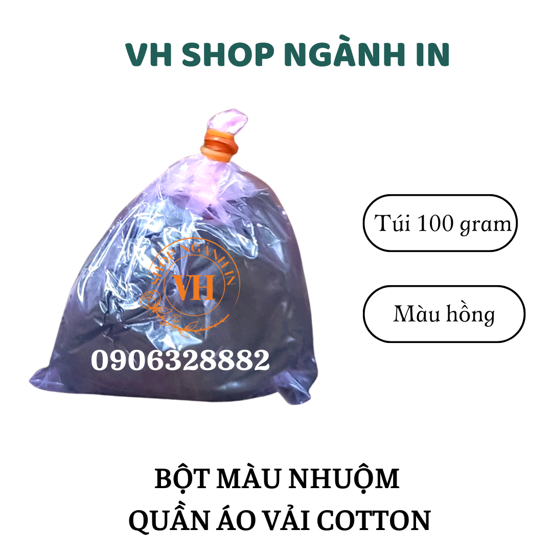100 gram bột nhuộm áo thun 100% cotton