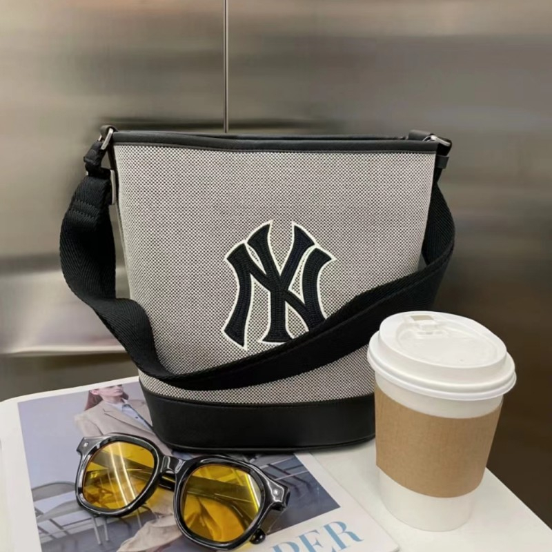 Túi Xách MLB NY Basic Big Logo Canvas Bucket Bag Full Tag Mac