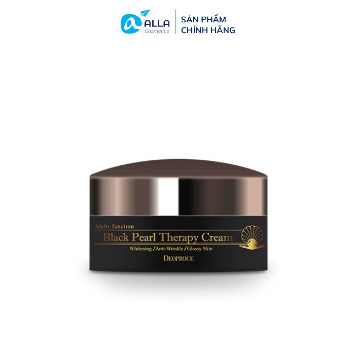 [Hcm]Kem Dưỡng Ẩm Căn Mịn Giàu Chất Khoáng Thích Hợp Cho Da Khô Da Xỉn Màu Deoproce Black Pearl Therapy Cream 100G