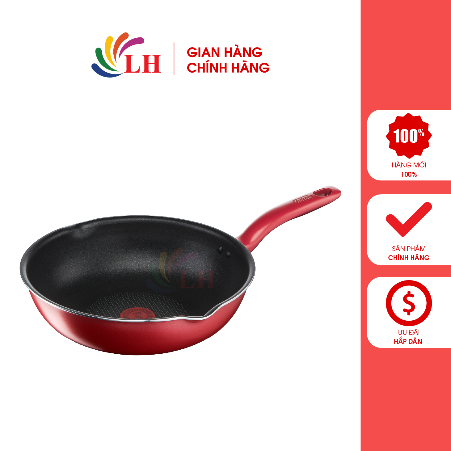 Chảo sâu lòng chống dính đáy từ Tefal So Chef 24cm G1358496/28cm G1358696 - Hàng chính hãng