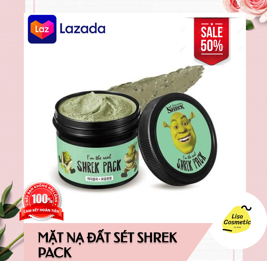 Mặt Nạ Đất Sét Bạc Hà Rau Má SHREK PACK-Chuyên Làm Sạch Mụn CámMụn Đầu ĐenBã Nhờn