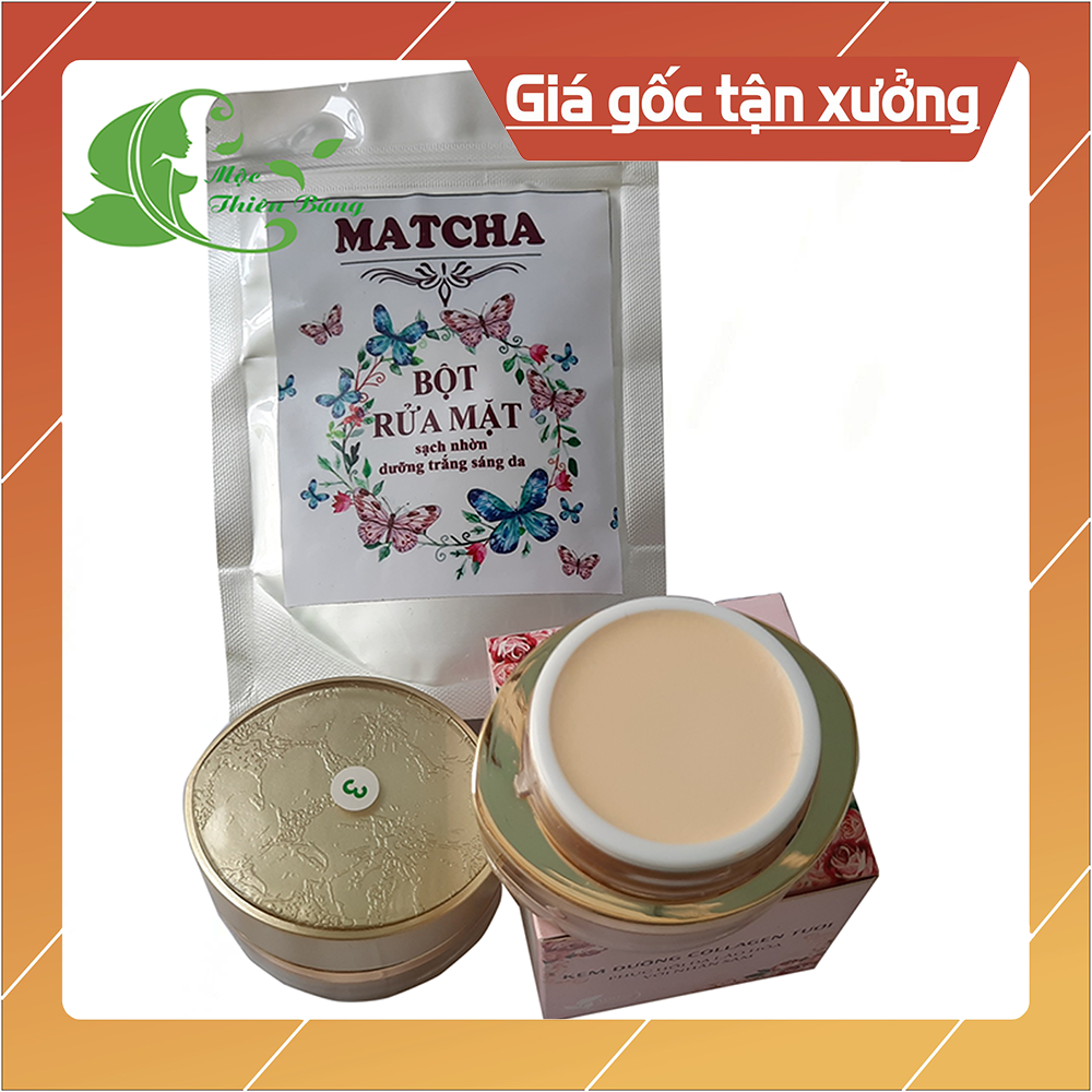 [Hcm]Combo Kem Số 3 Và Túi Rửa Mặt Handmade Dưỡng Ẩm Chống Lão Hóa Da Giúp Da Trắng Mịn Căng Bóng Và Hồng Hào