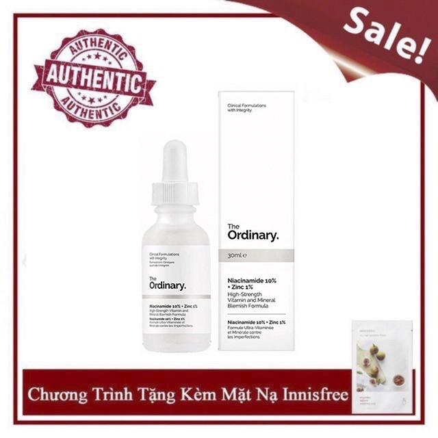[HCM]Serum The Ordinary Niacinamide 10% + Zinc 1% 30ml