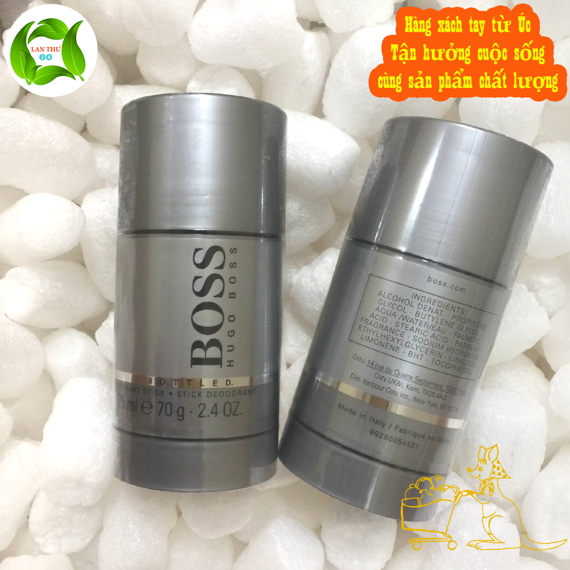 [Hcm]Lăn Khử Mùi Hương Nước Hoa Boss Hugo Boss Bottled 70G