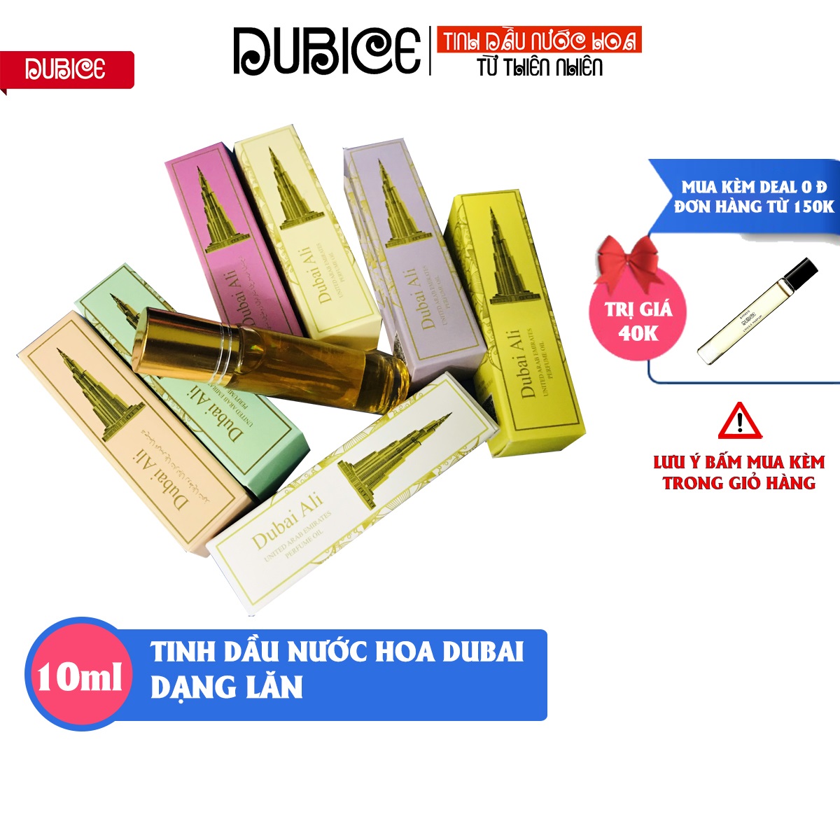 Tinh Dầu Nước Hoa Dubai Ali Dạng Lăn Mini 10Ml