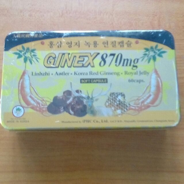 [ SÂM HÀN QUỐC] Sâm GINEX 870mg Hàn Quốc ( Hộp 60 viên)