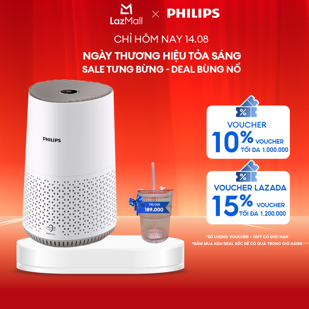 Máy Lọc Không Khí Philips AC0650/10 - Trắng, Kích Thước 341x237x243mm, Diện Tích 44m²