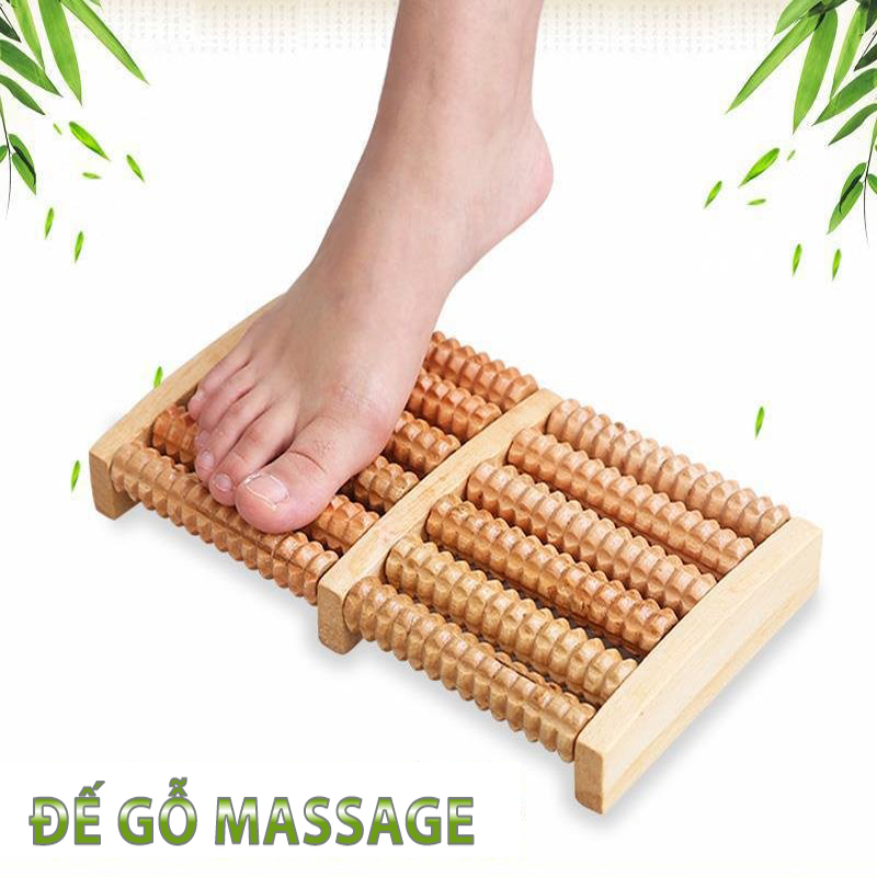 Bàn Đế Gỗ Massage Chân 6 Hàng Giúp Lưu Thông Kinh Mạch Đánh Tan Mệt Mỏi - Minh House