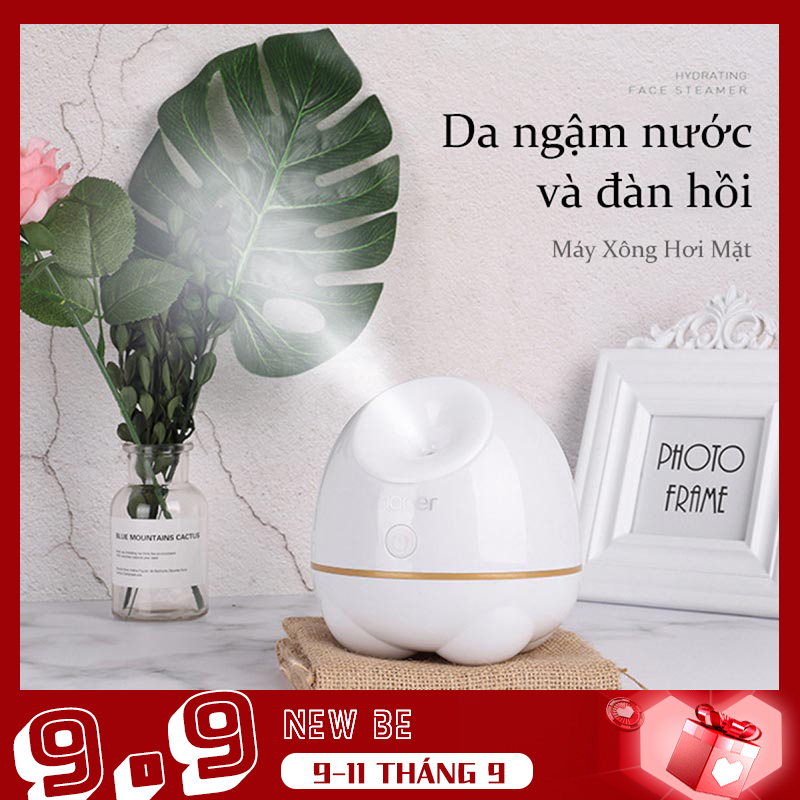 Máy rửa mặt trái cây tươi Máy xông hơi mặt Máy xông hơi mặt mini Máy xông hơi spa-Steam sẽ tiếp xúc trực tiếp với da để mở rộng lỗ chân lông và giúp làm sạch sâu da và các loại Loại bỏ độc tố loại bỏ mụn đầu đen
