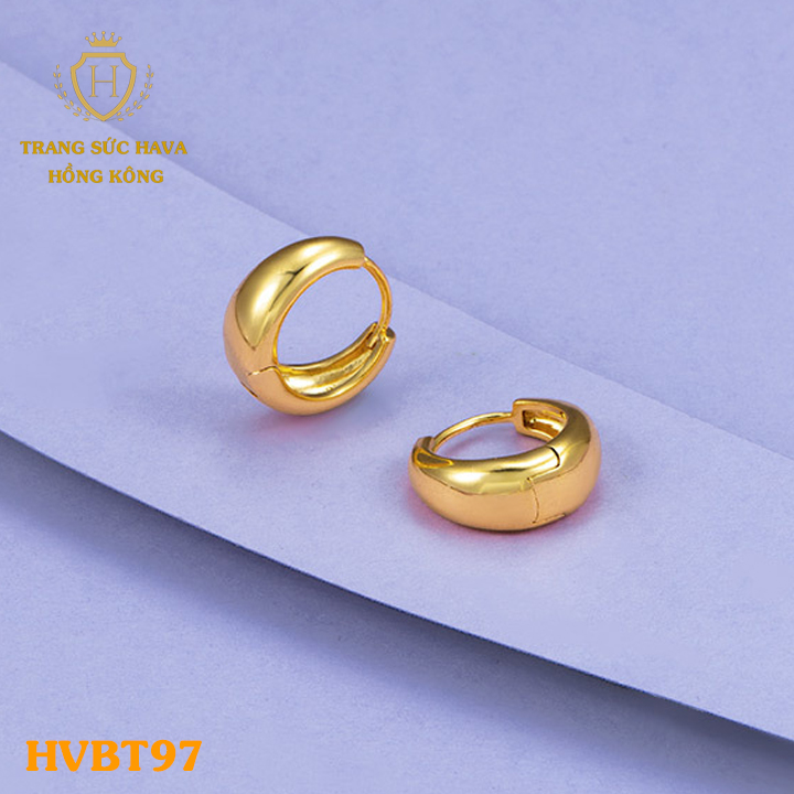 Bông Tai Khuyên Tai Hoa Tai Nữ Dáng Bám Sát Tai Titan Xi Mạ Vàng Thật 10k 18k 24k Cao Cấp (Không Bị