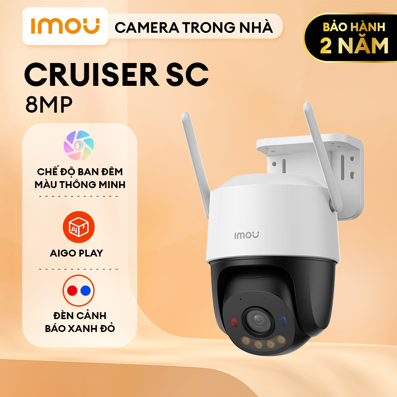 Imou Camera Wifi ngoài trời Cruiser SC 4K I 8MP I   IPC-K7FP-8V0N I  Kết Nối PoE I AIgo Play I Đàm T