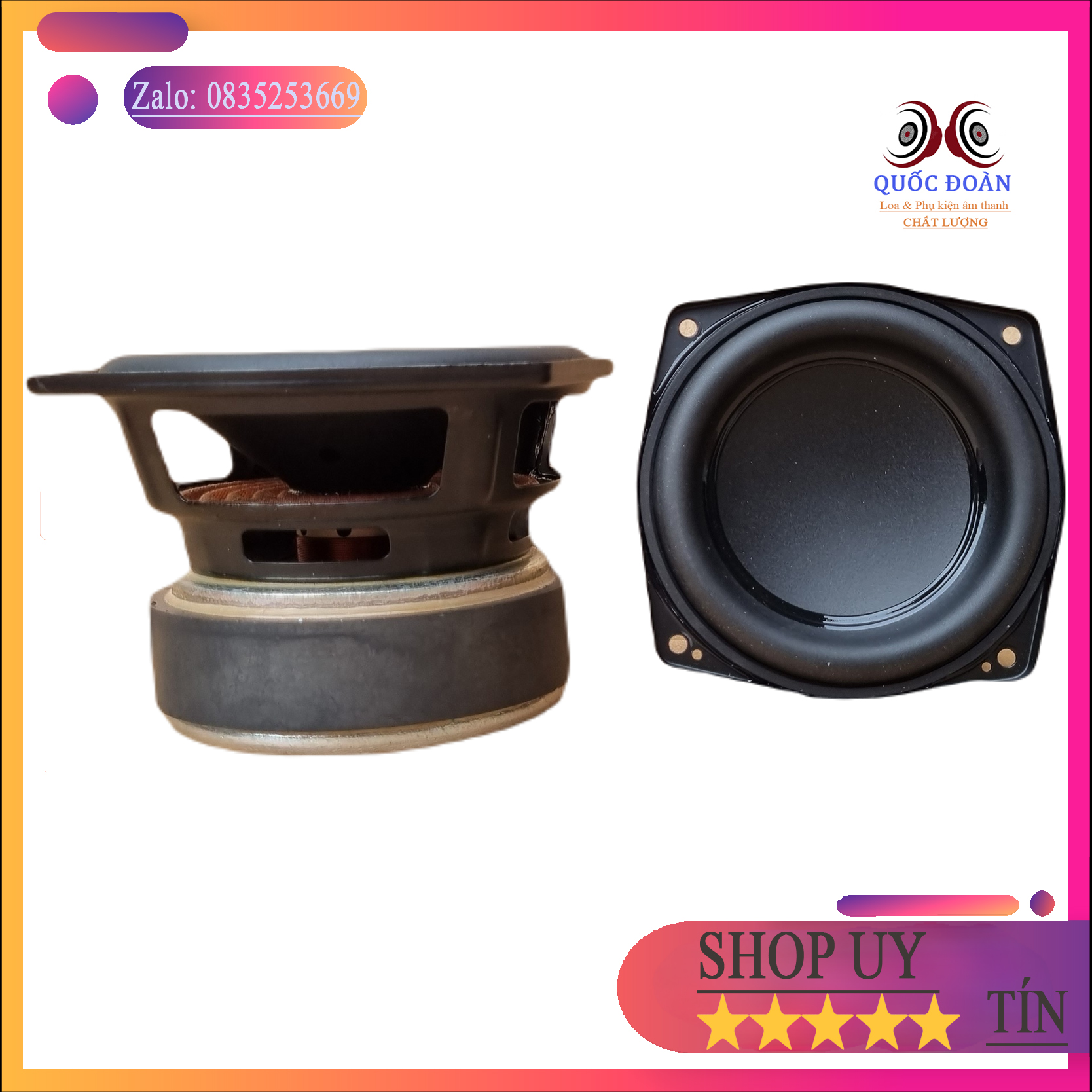 Siêu phẩm Củ loa Bombox 2  loa Mid Bass JBL 4 inch công suất 40W chuyên DIY loa bluetooth chế độ