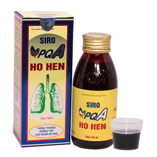 SIRO HO HEN PQA DÙNG CHO NGƯỜI BỊ HO HO LÂU NGÀY HO GÀ KHÓ THỞ THỞ KHÒ KHÈ HEN SUYỄN HEN PHẾ QUẢN KHẢN TIẾNG MẤT TIẾNG