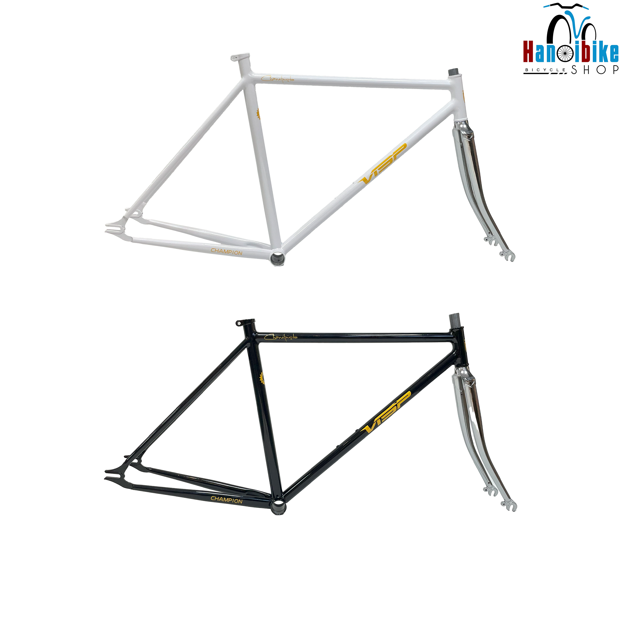 Khung xe đạp fixed gear VISP thép CRMO kiểu vintage