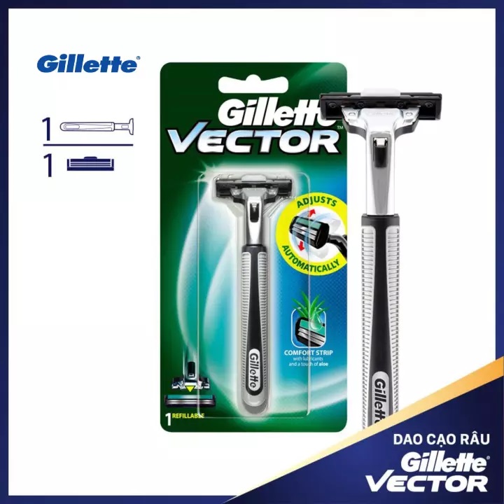 [HCM]Dao cạo râu Gillette Vector Cán 1s