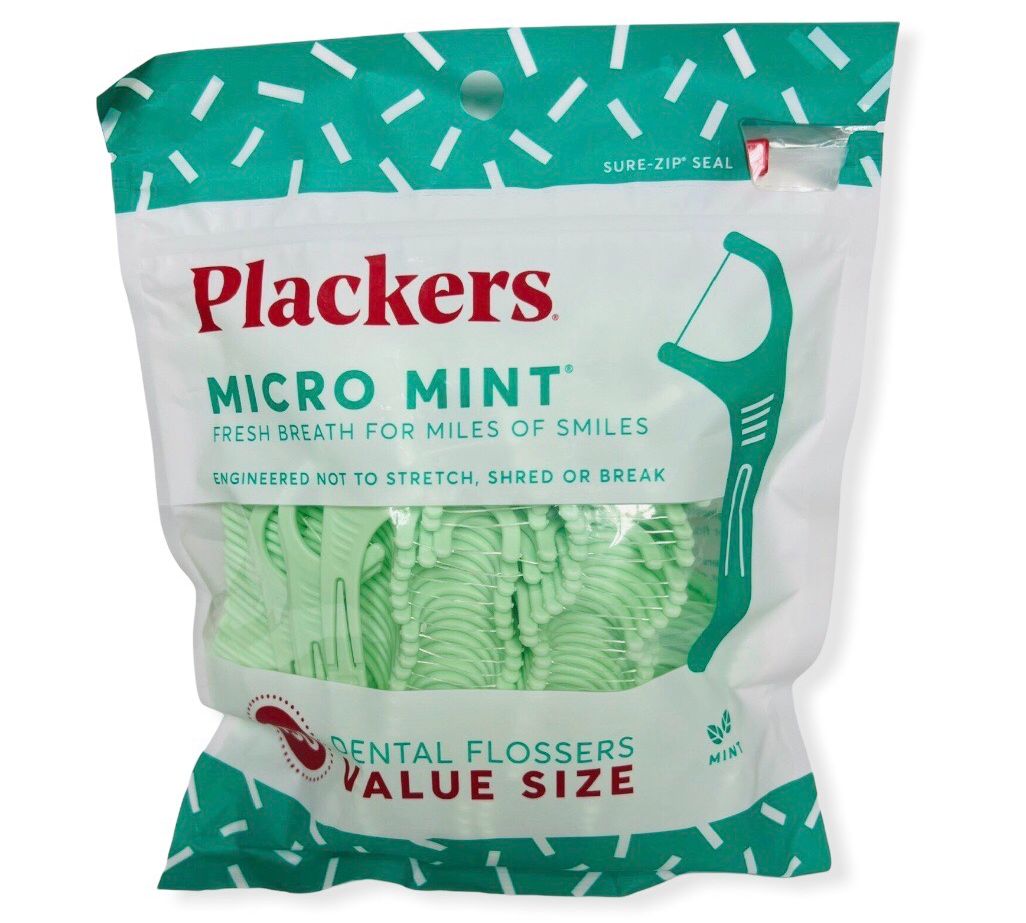 Tăm Chỉ Nha Khoa hương bạc hà Plackers Micro Mint Dental Flossers 150 cây [Hàng Mỹ]