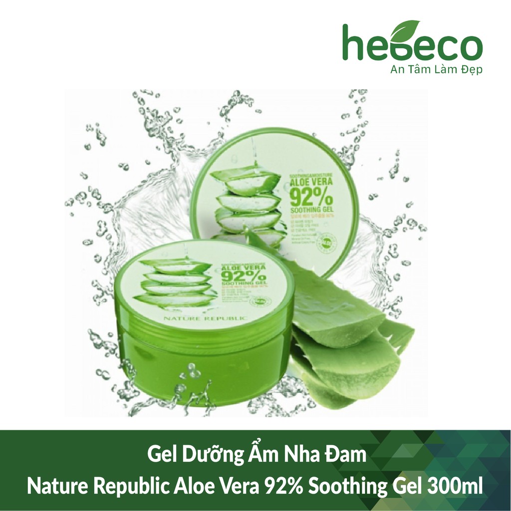 Gel Dưỡng Ẩm Nha Đam Nature Republic Aloe Vera 92% Soothing Gel 300Ml - Hàn Quốc Cam Kết Hàng Đúng Mô Tả Chất Lượng Đảm Bảo An Toàn Đến Sức Khỏe Người Sử Dụng