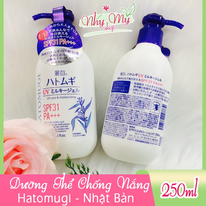 Sữa Dưỡng Thể Trắng Da Chống Nắng Hatomugi Spf31 Pa+++ Sản Phẩm Tốt Với Chất Lượng Độ Bền Cao Và Được Cam Kết Sản Phẩm Y Như Hình