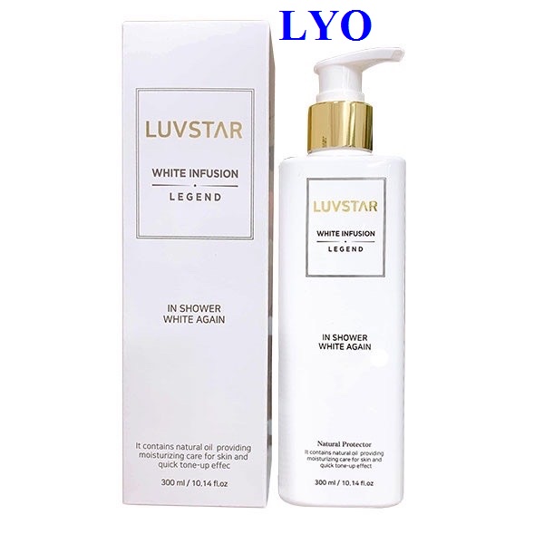 Sữa Tắm Truyền Trắng Da Luvstar Body White Infusion Legend 300Ml