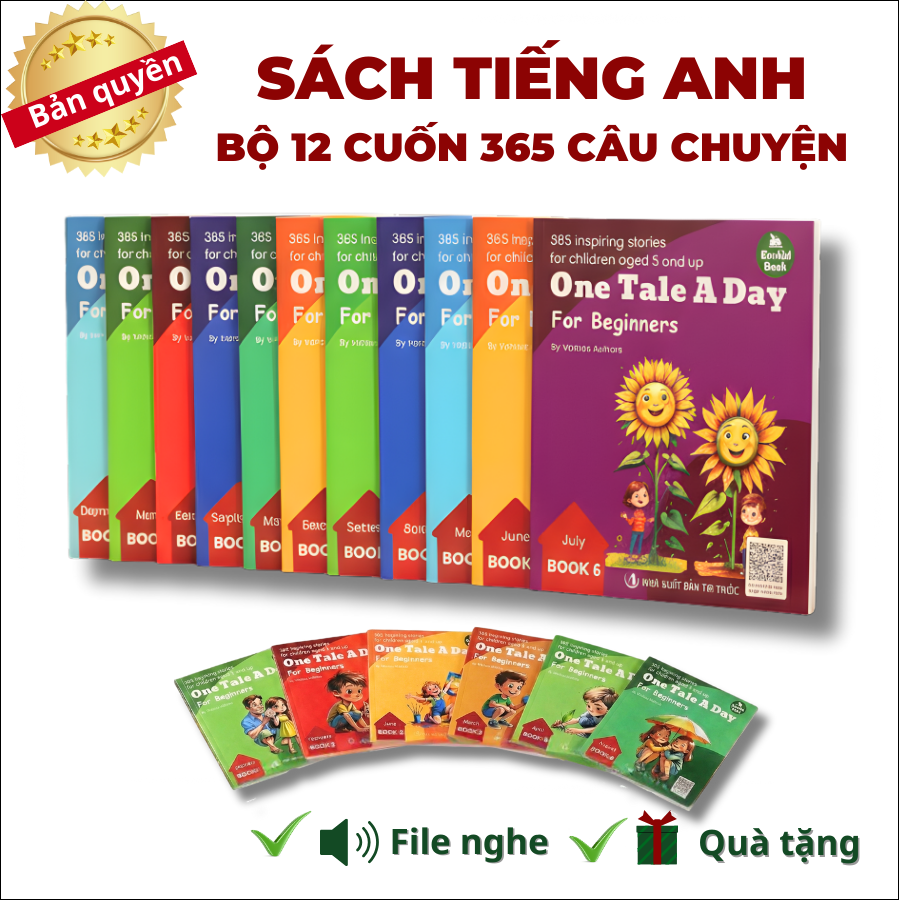 Ecokid - One Tale A Day - Mỗi Ngày Một Câu Chuyện - 365 Câu Chuyện Truyền Cảm Hứng - 12q tặng file n