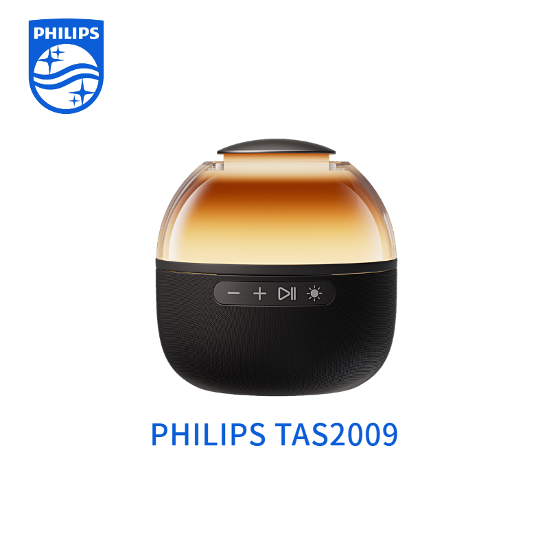 Philips TAS2009 Loa Di Động Bluetooth – Hiệu Ứng Đèn LED 360° RGB Âm Thanh 3W Pin 8h Kết Nối Tự Động