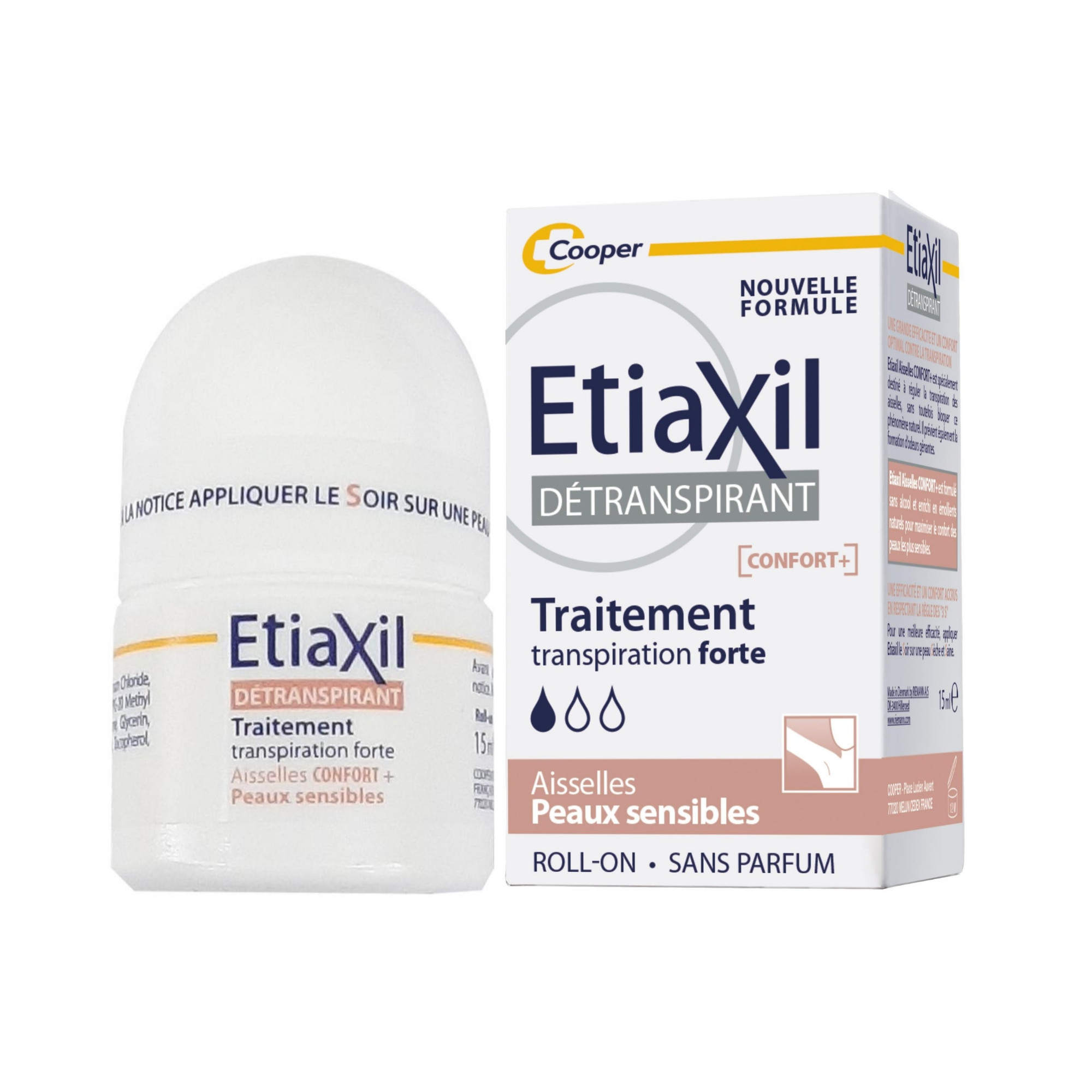 Lăn Nách Etiaxil Màu Nâu Pháp 15Ml Mẫu Mới - Cho Da Rất Nhạy Cảm