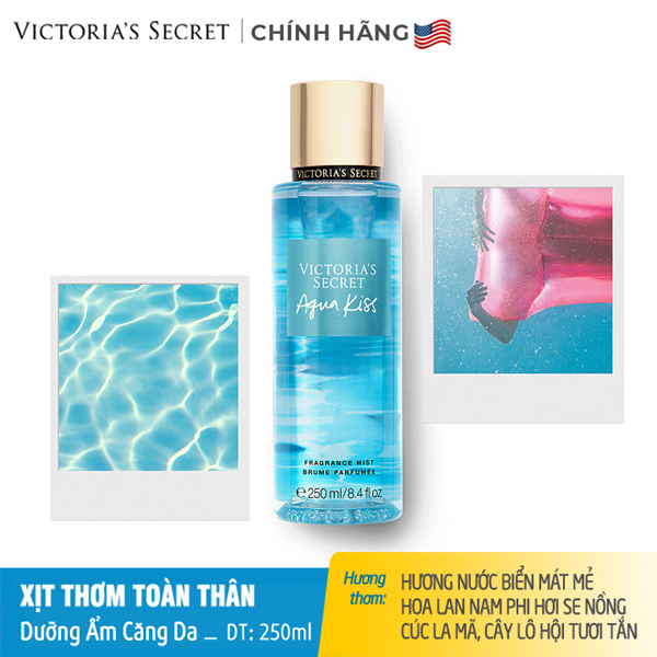 [Hcm]Xịt Thơm Toàn Thân Dưỡng Ẩm Aqua Kiss Victorias Secret