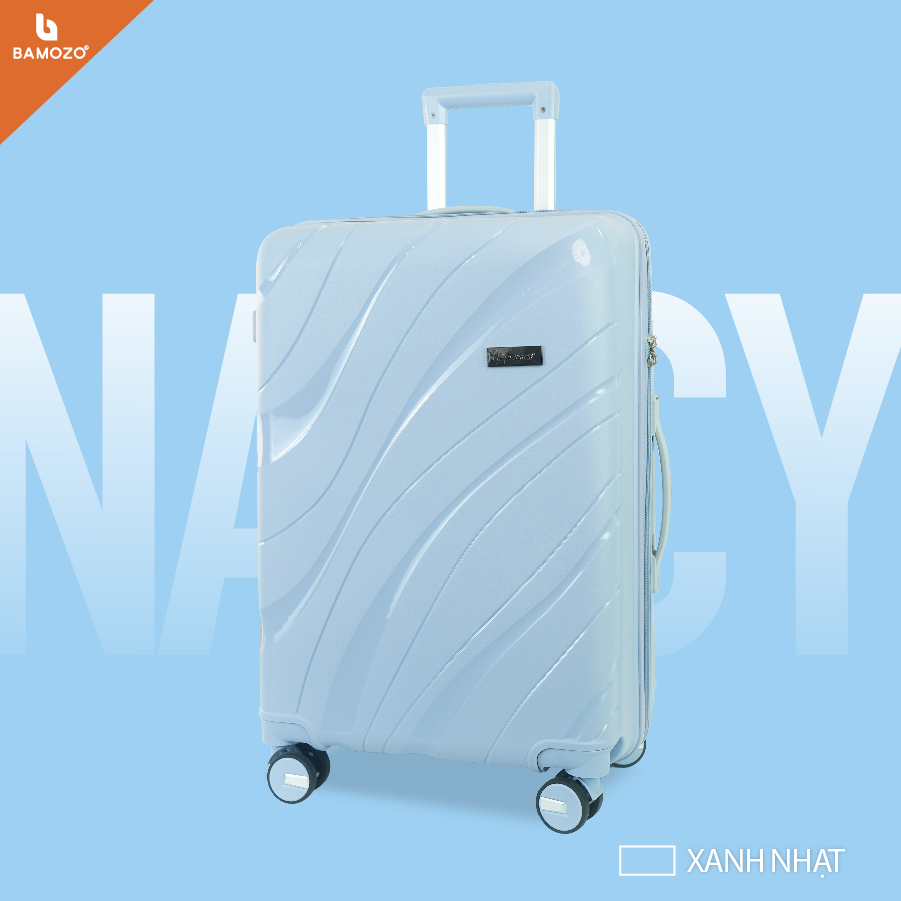 [[Ship Hỏa Tốc 2H] Vali du lịch Bamozo NANCY size 20 inches vali kéo nhựa cao cấp chịu va đập tốt nh