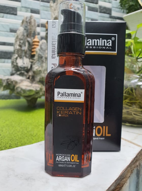 [Hcm][Chính Hãng] [Siêu Rẻ] Pallamina Argan Oil Tinh Dầu Dưỡng Tóc Cao Cấp Collagen Italy 60Ml