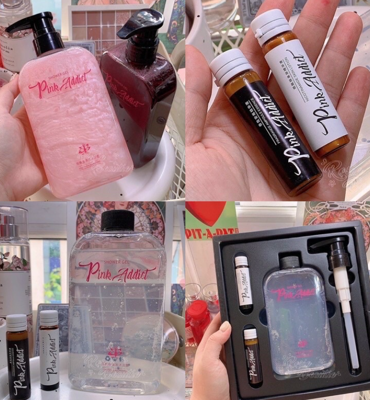 Sữa tắm PINK ADDICT hương nước hoa DIY Perfume Shower Sữa Tắm Nước Hoa Pink Addict DIY 400ml Tự Pha 