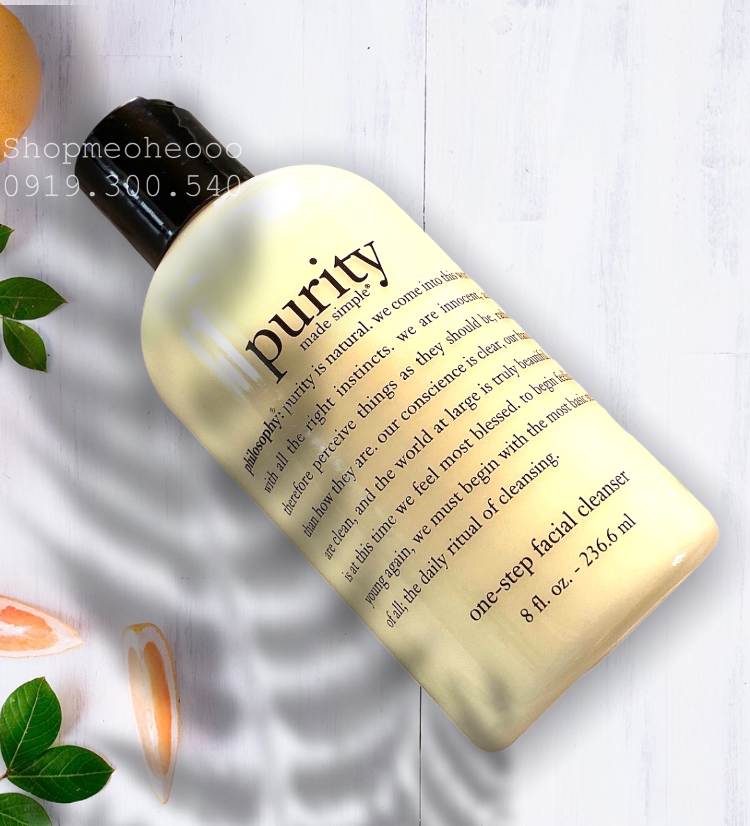 [Hcm][Meoheo] Sữa Rửa Mặt Sạch Sâu 3 Trong 1 Philosophy Purity Made Simple One - Step Facial Cleanser