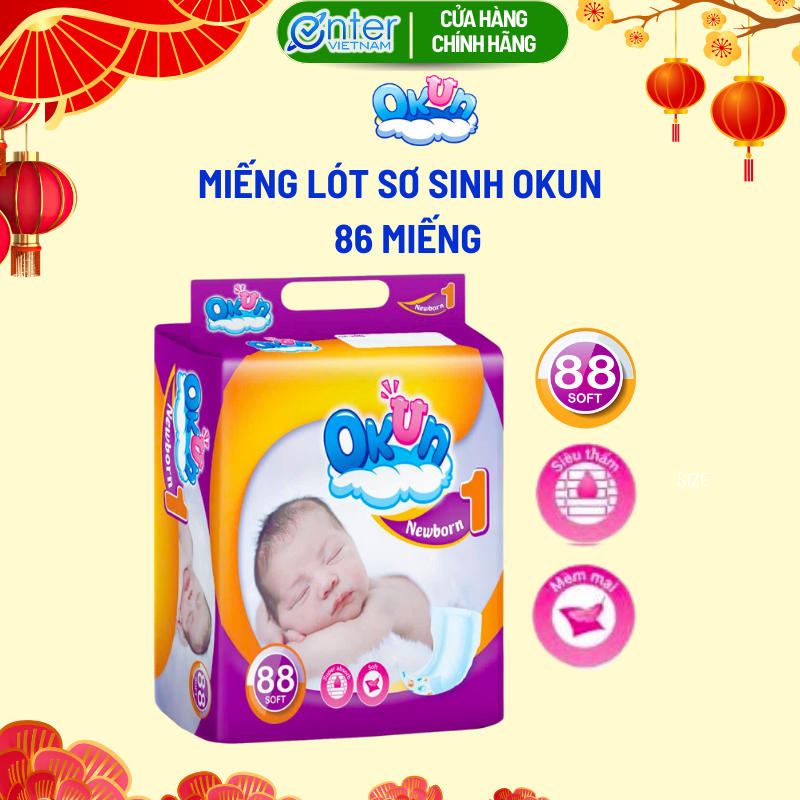 [Hàng Chính Hãng] Miếng Lót Sơ Sinh 1 siêu mềm siêu thấm. Miếng lót Newborn 1 chính hãng. Tấm lót sơ