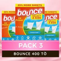 [NHẬP KHẨU MỸ/HỘP 400 TỜ] GIẤY THƠM QUẦN ÁO BOUNCE